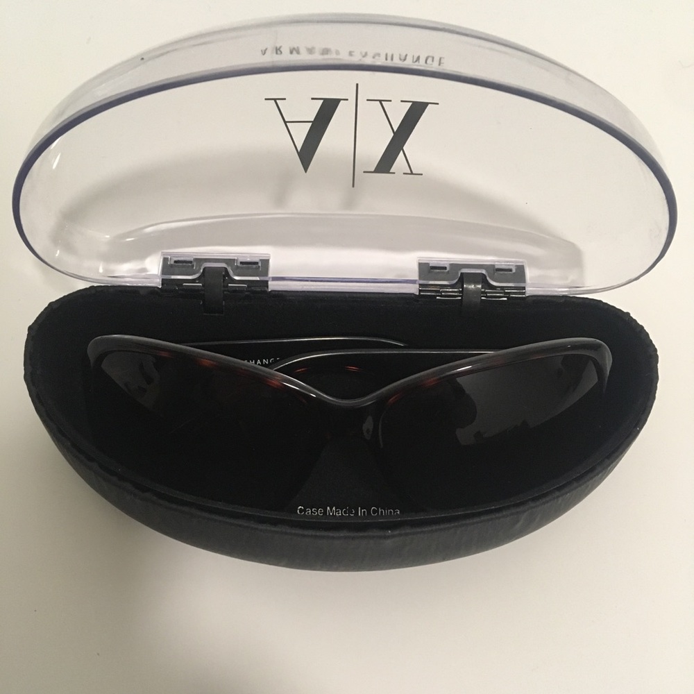 ARMANI EXCHANGE /AX Brown SUNGLASSES EYEWEAR Shades Comes W/ Case Comfy Wear